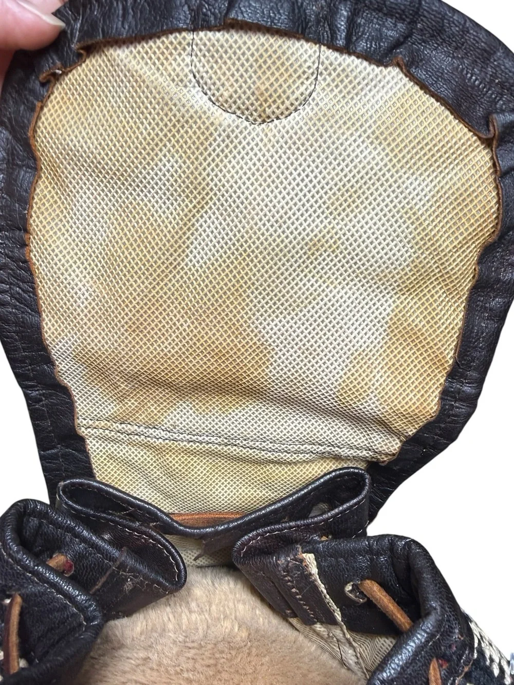 Bohemian Vintage, Leather and Embroidery, Backpack